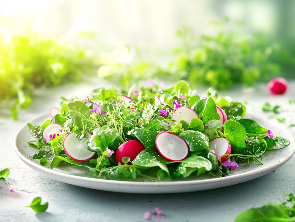 Весняні зелені салати